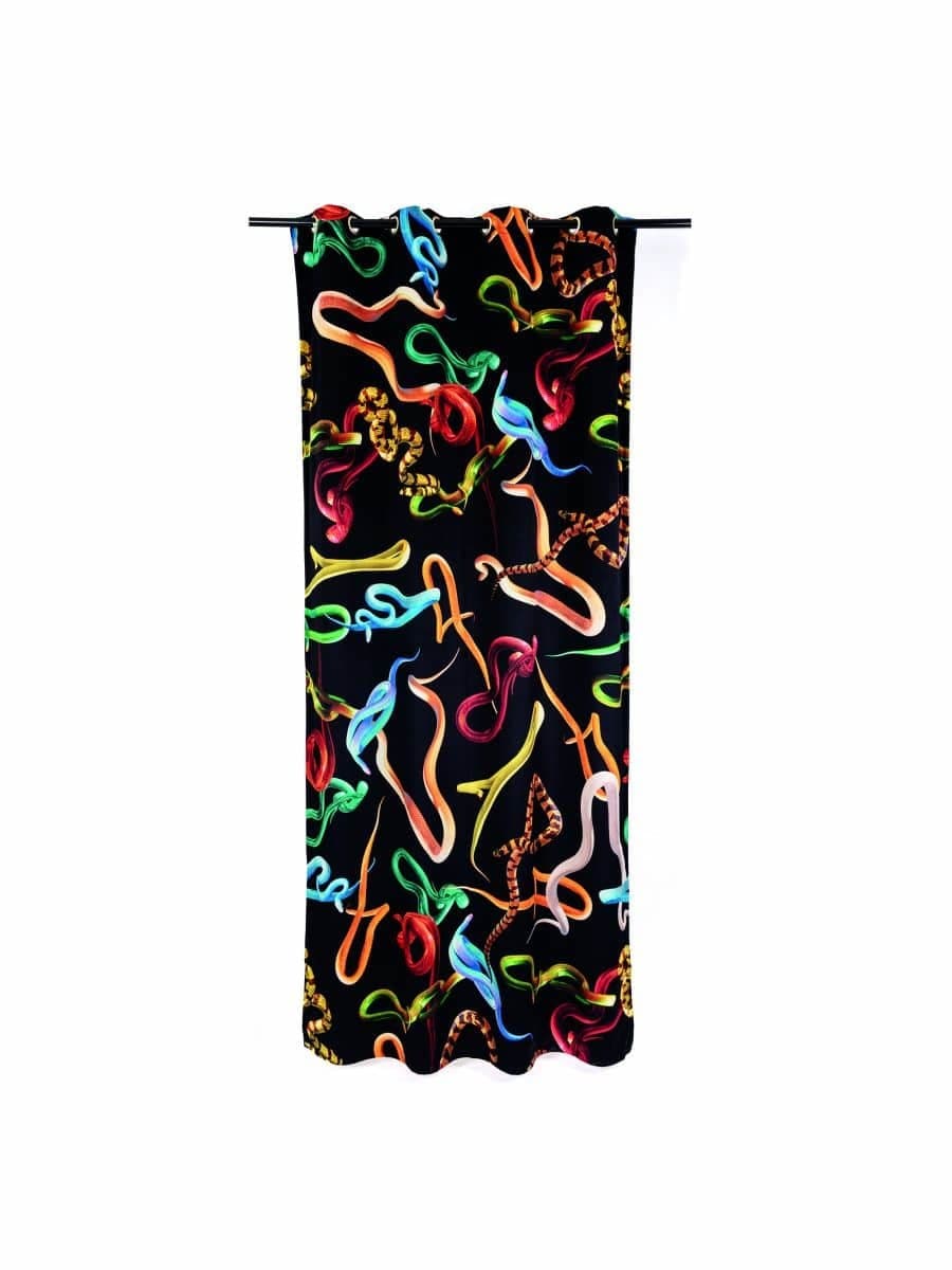 Seletti Snakes gardin svart - 02403