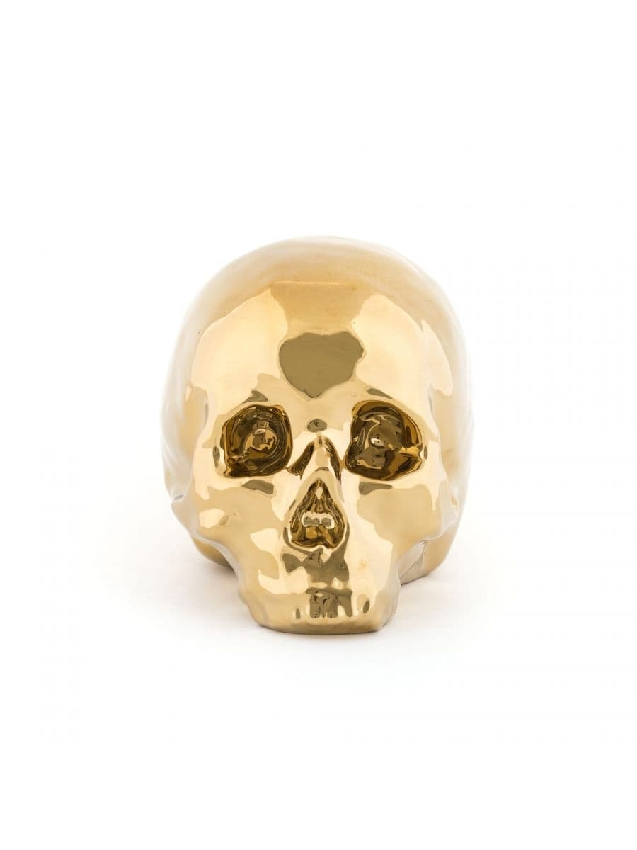 Seletti Memorabilia gull min skull dekorasjonsobjekt - 10415_ORO