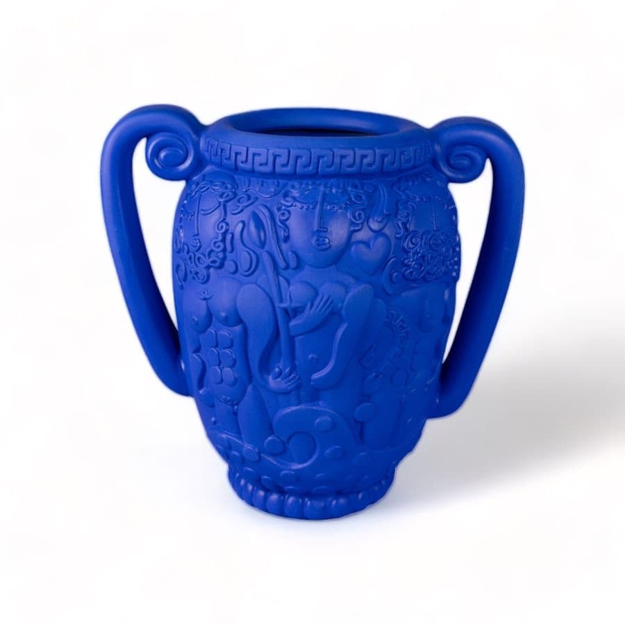 Seletti Magna graecia terracotta anfora vase blå - 11522B