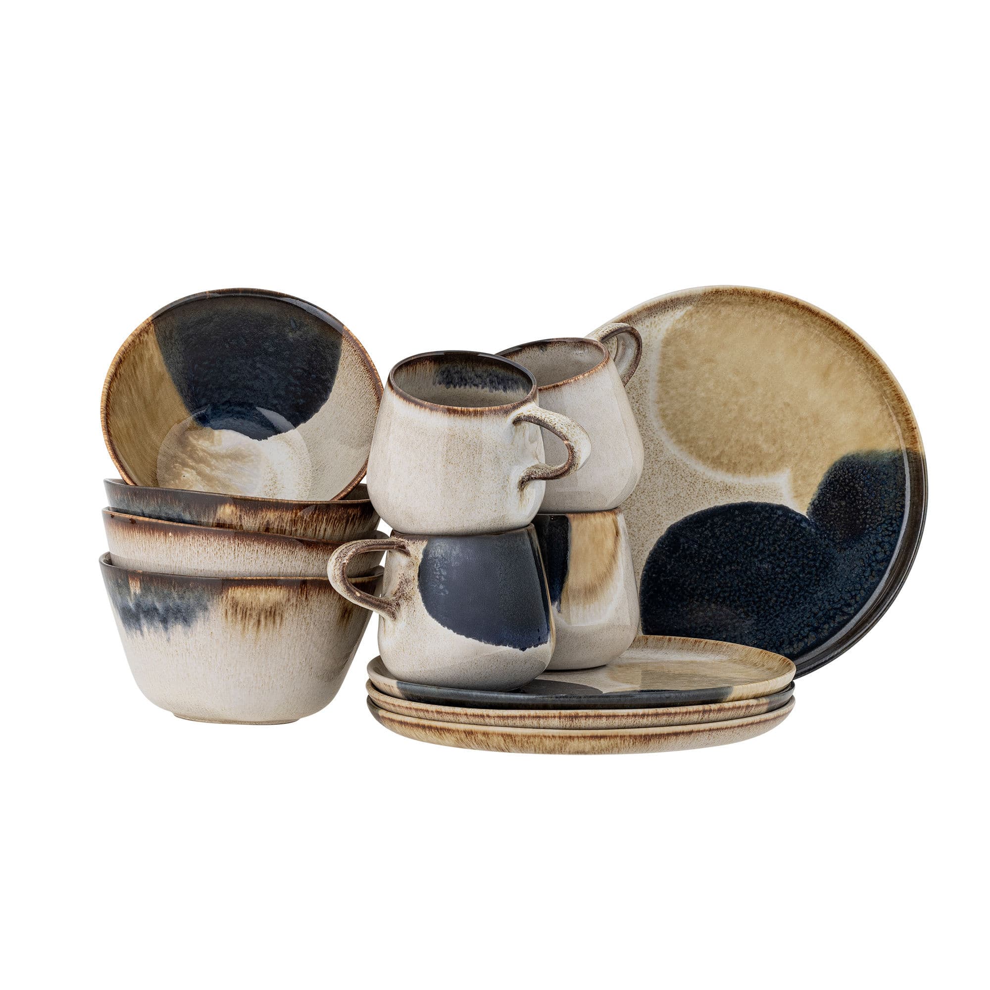Bloomingville Jules frokostsett med 12 deler - 82068734