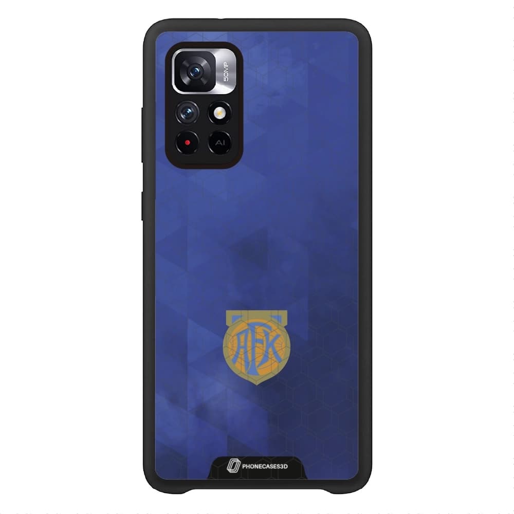 Šalesund FK Offisielt 3D Mobildeksel – Dypblått Geometrisk Mønster