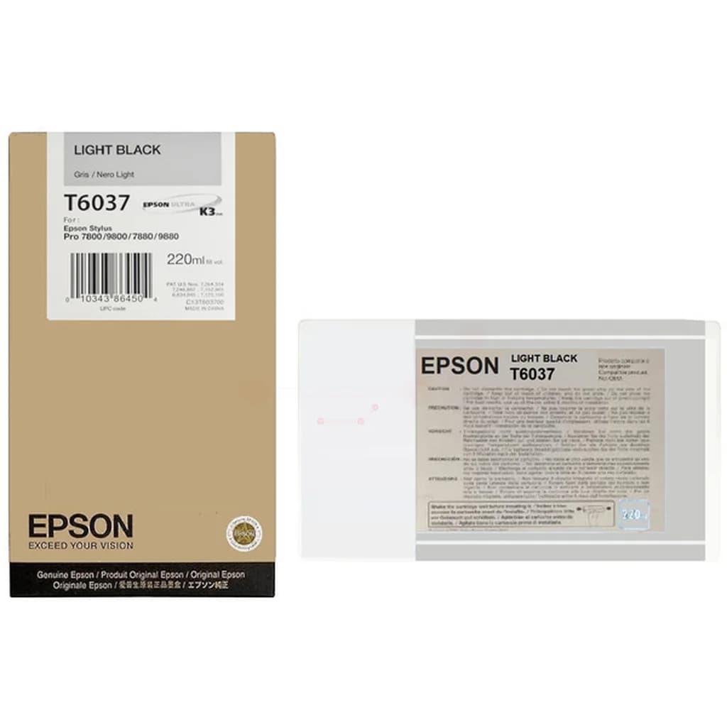 Epson Epson T6037 Blekkpatron lys svart T6037 Tilsvarer: N/A