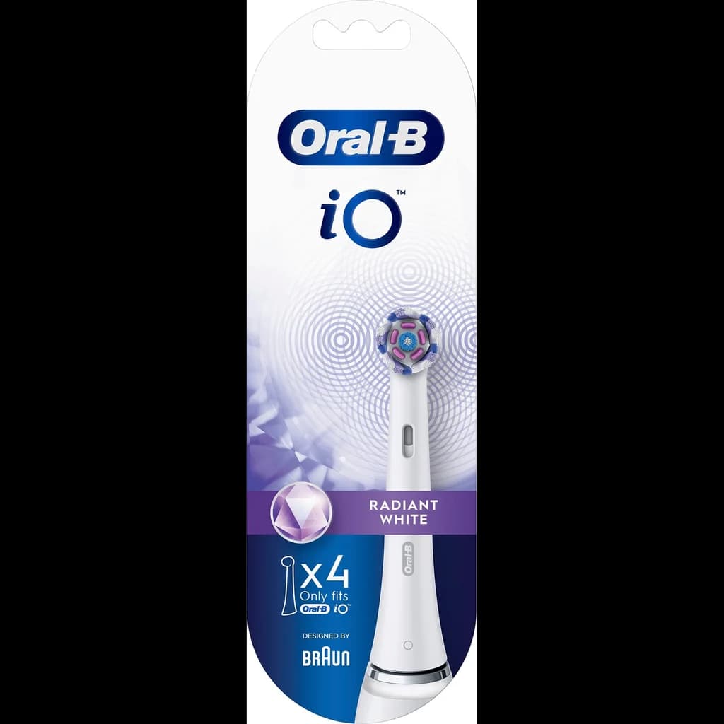 Oral-B Oral-B Refiller iO Radiant 4-pk, hvid 4210201420330 Tilsvarer: N/A