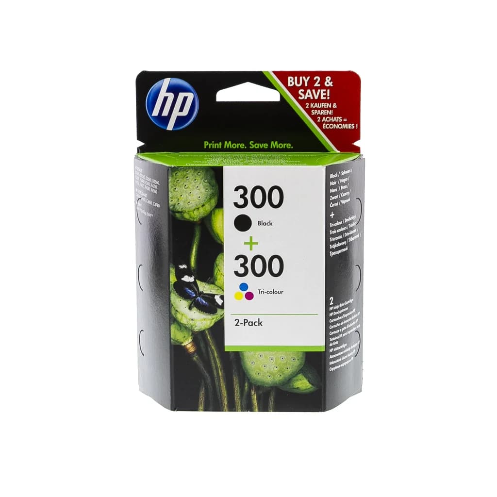 HP HP 300 Blekkpatron Multipack BK + CMY CN637EE Tilsvarer: N/A