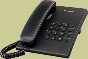 Panasonic KX-TS500PDB fasttelefon svart