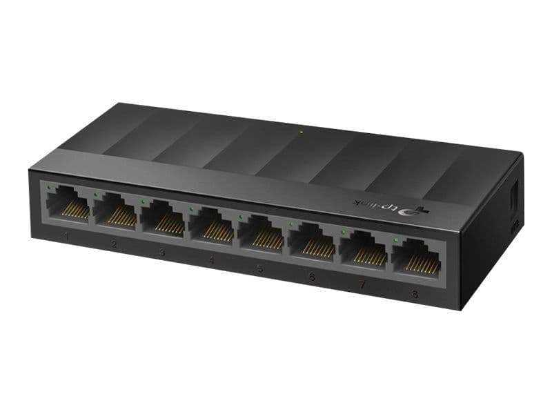 TP-Link LiteWave LS1008G - Switch - ikke-styrt - 8 x 10/100/1000 - stasjonær, veggmonterbar