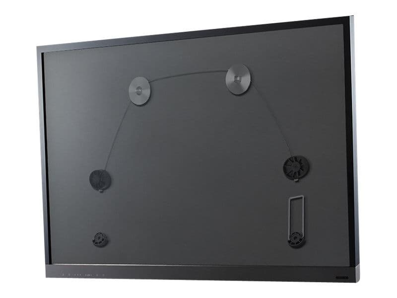 DELTACO ARM-1104 - Brakett - Ultra Slim Fixed - for TV / monitor - plastikk, aluminium, kaldvalset stål, ståltråd - glansgrå - skjermstørrelse: