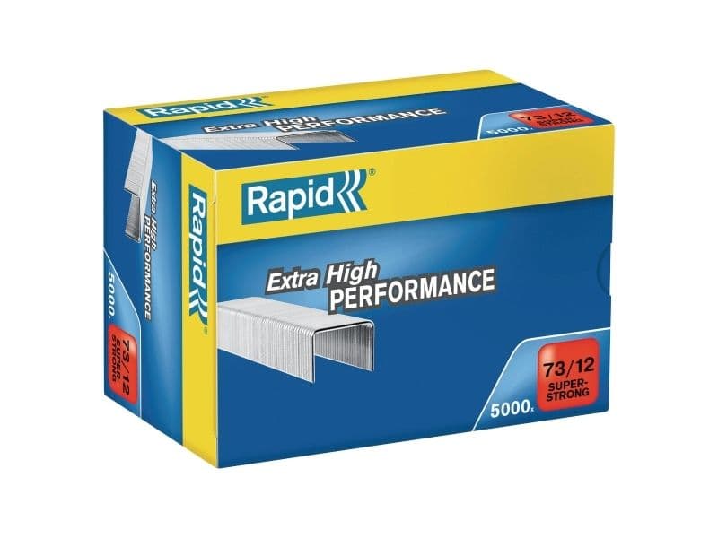 Hæfteklammer, Rapid 73/12 SuperStrong, heavy duty, pakke med 5000 stk