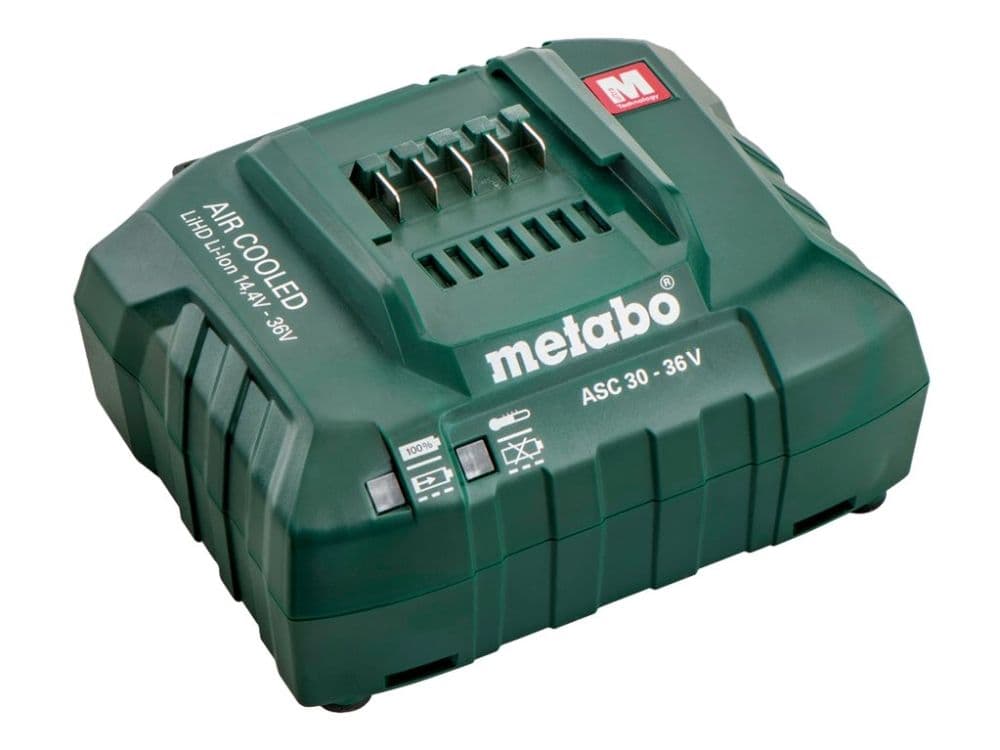 Metabo ASC 30-36 V - Batterilader - 3 A - Europa - for Metabo BS 14.4, BS 18 LTX-3, HS 18, SB 18 LTX-3, WPB 36-18; PowerMaxx BS 12