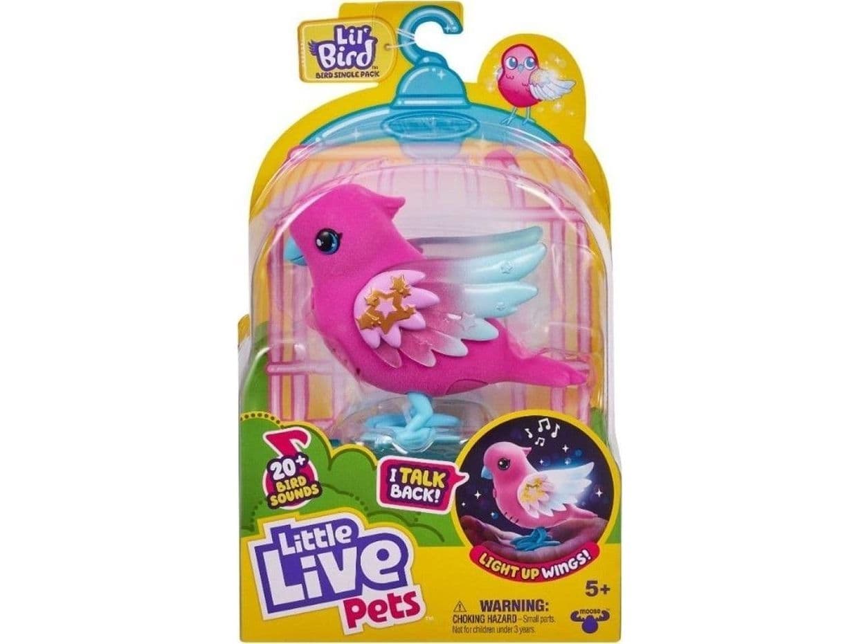 Little Live Pets 26401 kvitrende og snakkende fugl, glødende mix (pris per stk.)