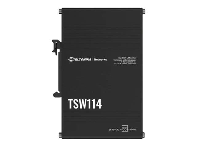 Teltonika TSW114 - Switch - ikke-styrt - 5 x 10/100/1000 - DIN-skinnemonterbar, veggmonterbar - Passive PoE