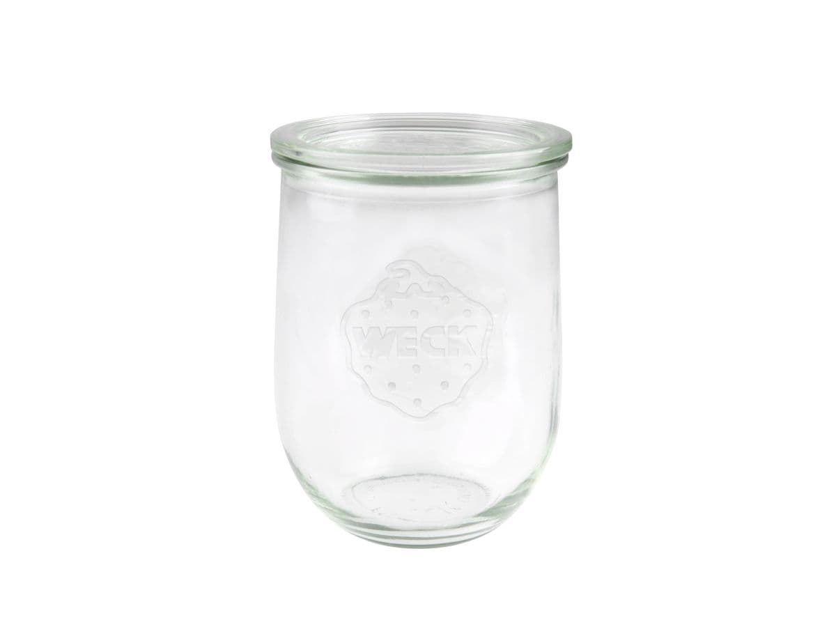 Sylteglas, Rund, Ø 100, højde 147 Glass, transparent, pakke a 6 stk Weck Fødevaregodkendt