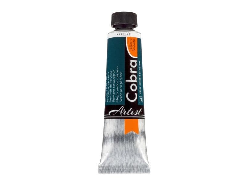 Cobra Artist vannblandbar oljemaling tube Perylene Green Black 721
