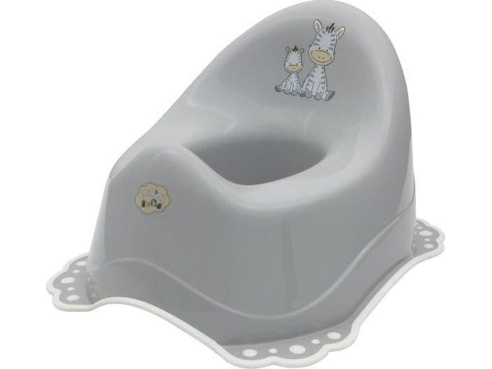 Tega Baby potte 2K med musikk/klokke Zebra grå/hvit