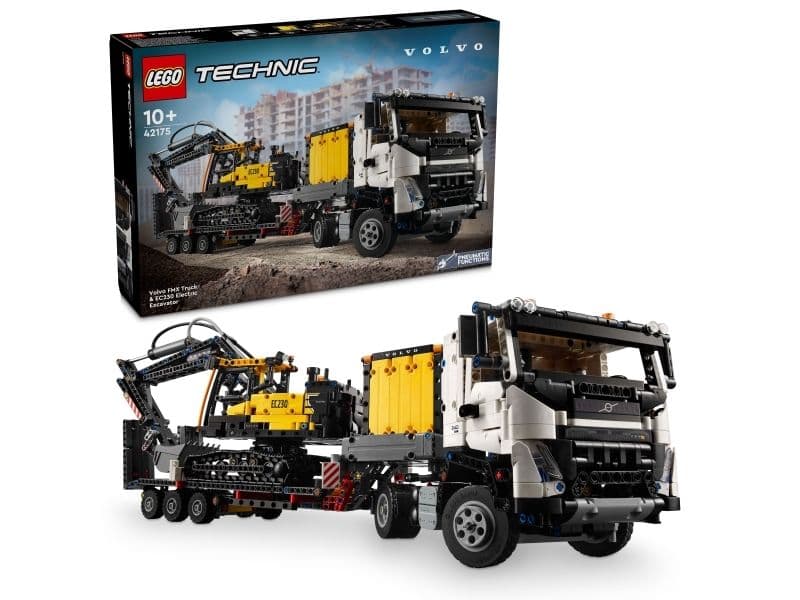 LEGO Technic 42175 Volvo FMX-trailer og EC230 el-gravemaskin