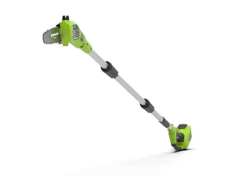 Greenworks G24PS20K2 Teleskop motorsag - 24V - Inkl. Batteri og lader