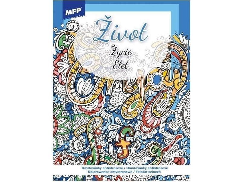 Antistress fargeleggingsbok Life 210x290 mm 32 s. |