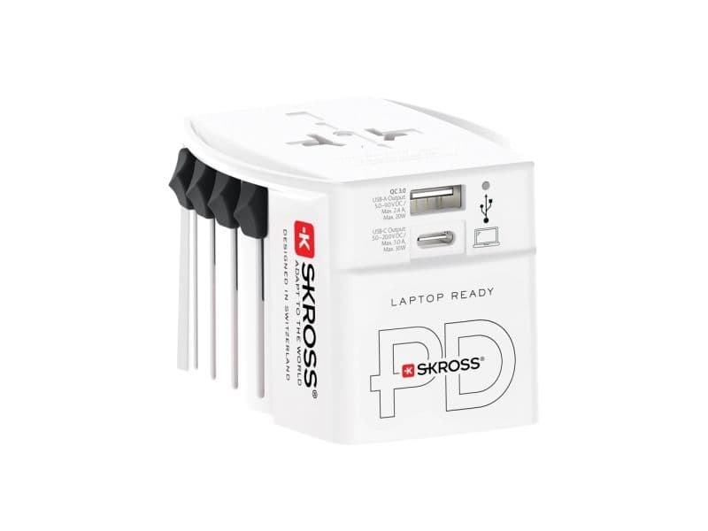 Reiseadapter Skross MUV USB AC30PD