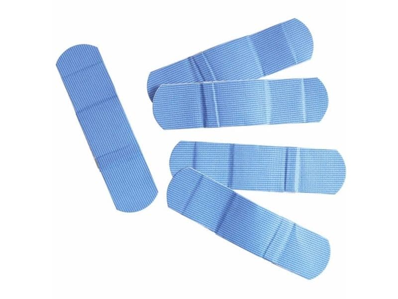 Plaster, Detectable single pack, LD-PE blå, pakke a 100 stk