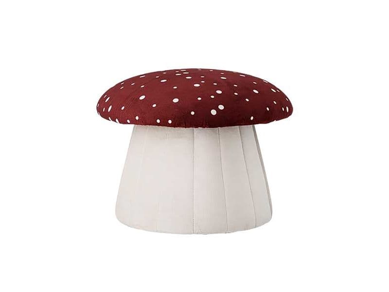 Bloomingville MINI puff-lue, rød, polyester