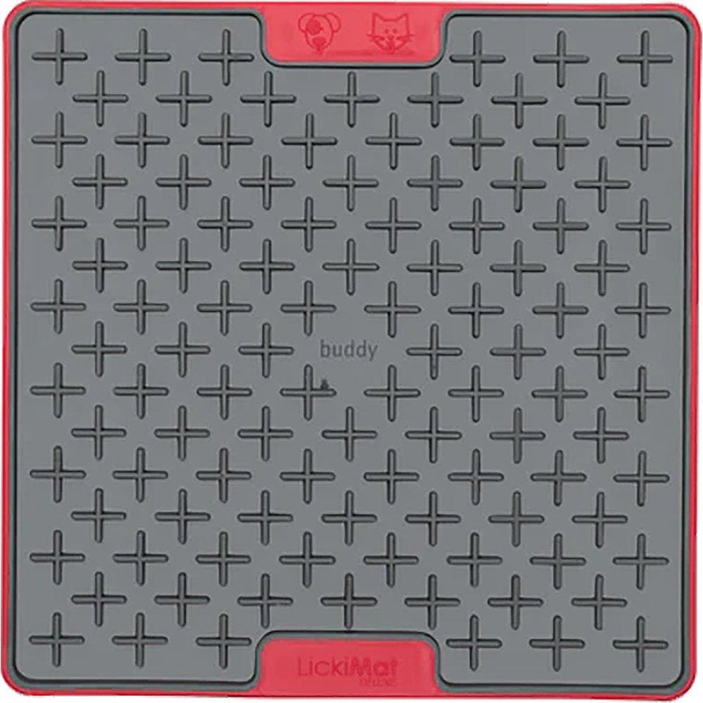 LickiMat Buddy TUFF Slikkematte 20 cm - R?d