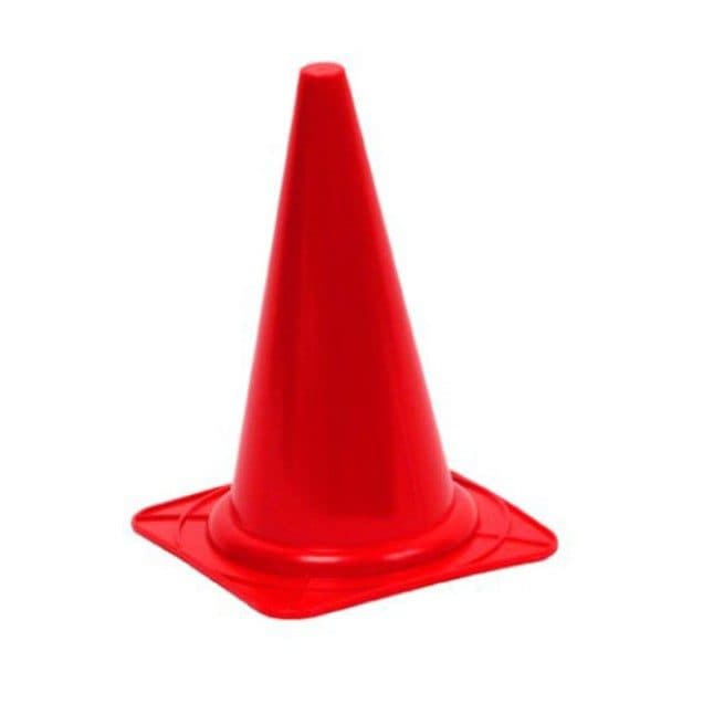 Kjegle Ekstra Høy 40 cm Gul/Rød - R?d