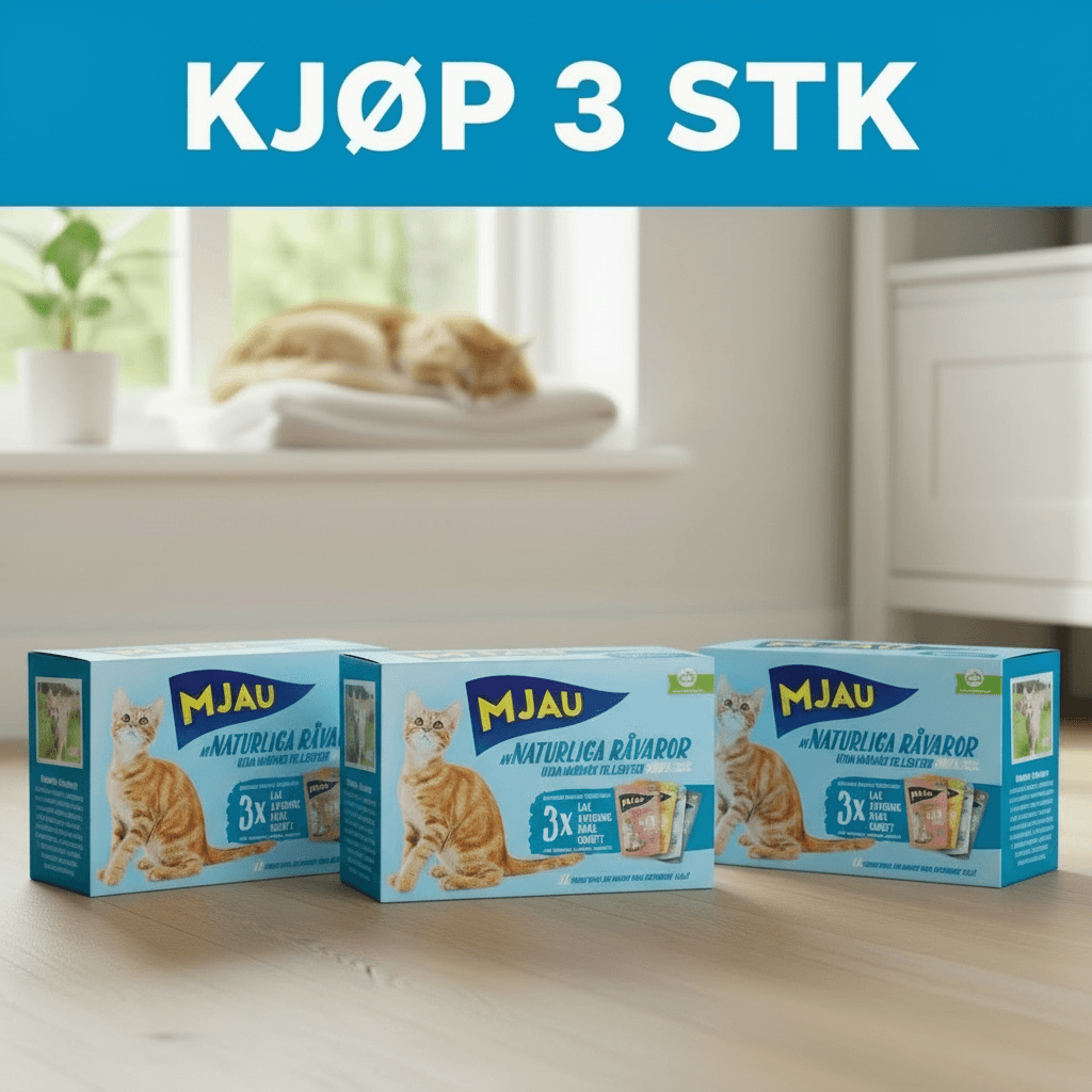 Mjau Pouch Multipack kjøtt og fisk i gele 12x85gr