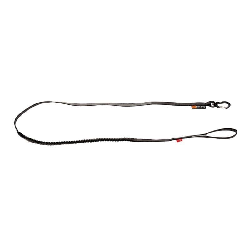 Non-Stop Dogwear Touring Bungee Leash Hundekobbel Strikk - 2m/13mm - Svart/Gr?