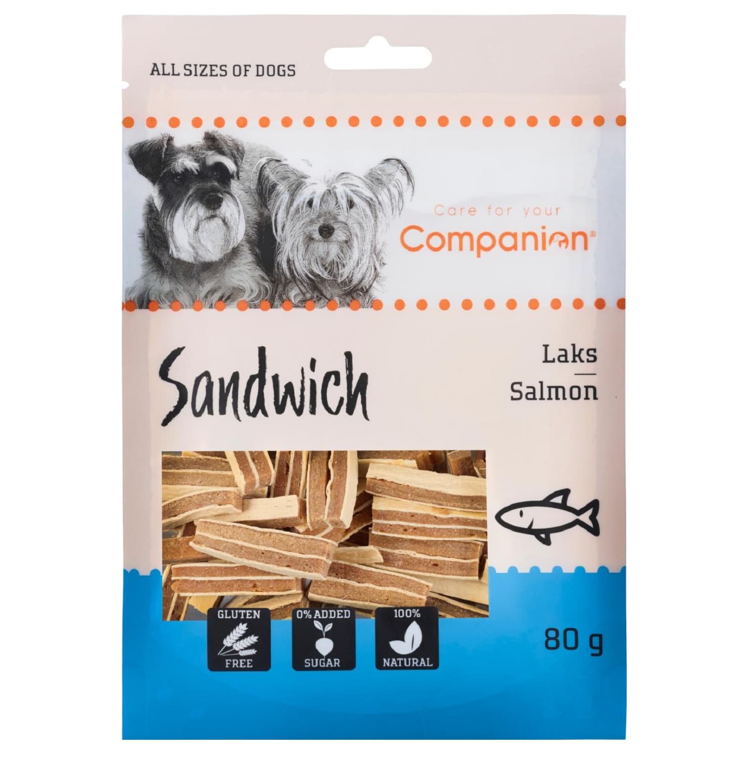 Companion salmon sandwich