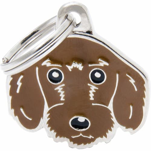 Myfamily Dachshund IDtag - Brun