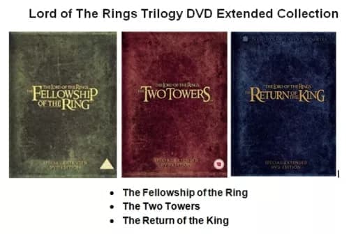 Ringenes Herre Trilogien (DVD, Extended Edition)