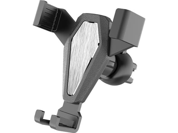Hurtel mobilholder til bil, sølv (YC07)