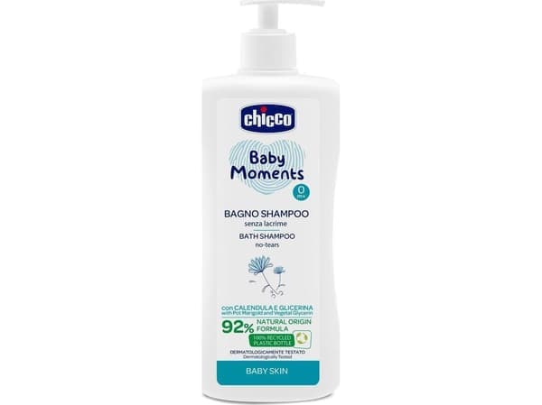 Chicco Baby Moments Bath Shampoo Without Tears for Sensitive Skin