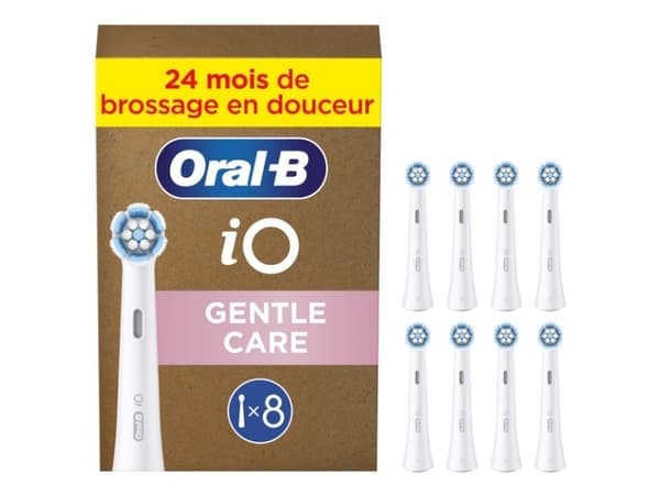 Oral-B iO Gentle Cleaning Børstehoder 8-pakning FFU