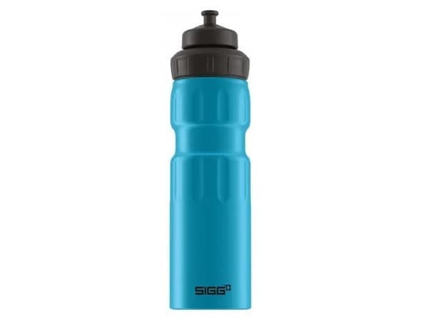 SIGG 8439.60, Idretter, 750 ml, Sportslokk, Aluminium, Svart, Blå, Voksen