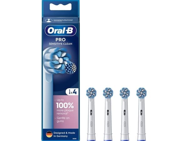 Oral-B børstehoder til elektrisk tannbørste Sensitive Clean, 4 stk EB60-4 "PRO"
