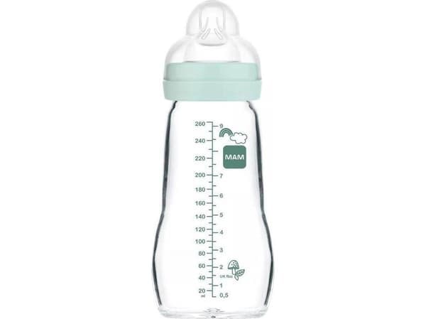 MAM Glassflaske 260ml gutt