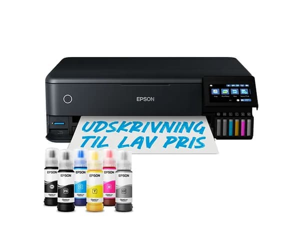 Epson EcoTank ET-8550 - Multifunksjonsskriver - farge - ink-jet - påfyllbar - A3 (medie) - opp til 16 spm (trykking) - USB, LAN, Wi-Fi(ac),