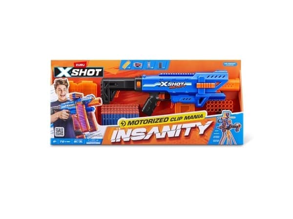 XSHOT Insanity Motorized Clip Mania (72 Darts)