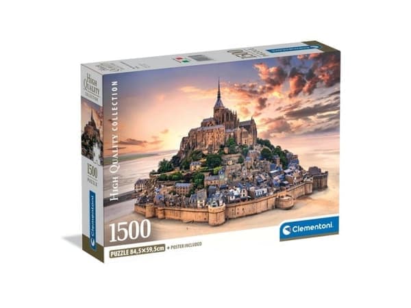 Puslespill HQC The Mont Saint Michel Risin, 1500 brikker