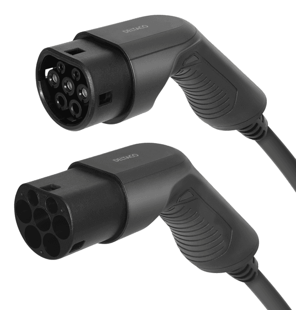 DELTACO e-Charge EV ladekabel type 2 plugg - 32A - Opptil 22 kW - 5 meter