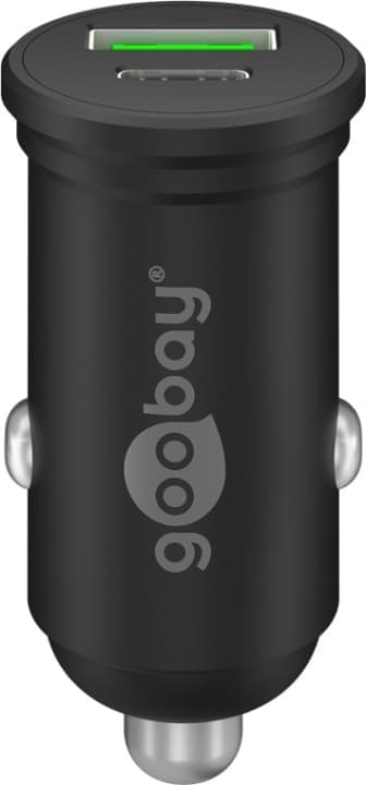 Goobay Dobbel USB-billader USB-C™ PD (Power Delivery) (45 W) 45 W (12/24 V), egnet for enheter med USB-C™ (Power Delivery), f.eks. iPhone 12