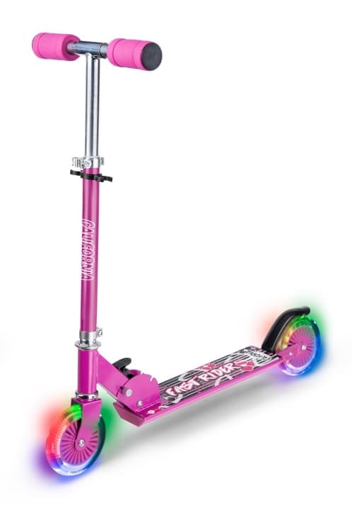 California Rosa sparkesykkel med LED-lys (83154)