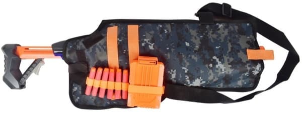 Ryggholster til Nerf, Kamouflage, Grå