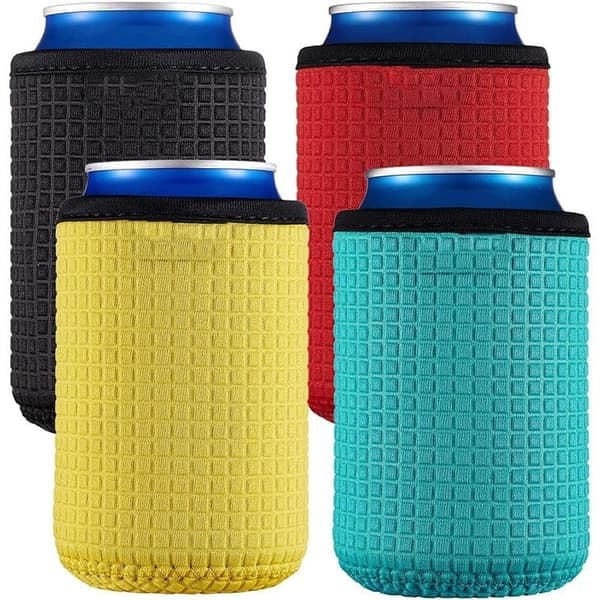 4-Pakning Neopren Drikkeholder - Isolerte Hylser for 330ml Brus/Ølbokser