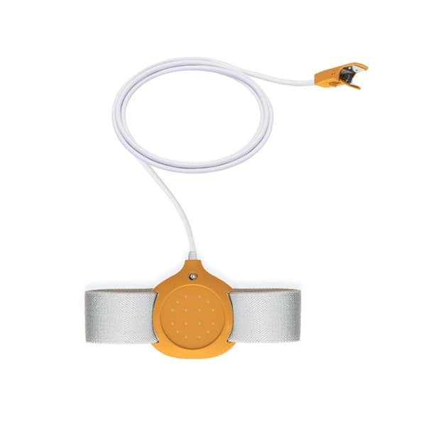 Trådløs sengevætningsalarm med klips - effektiv sengevætningsalarm for barn, voksne og eldre Orange