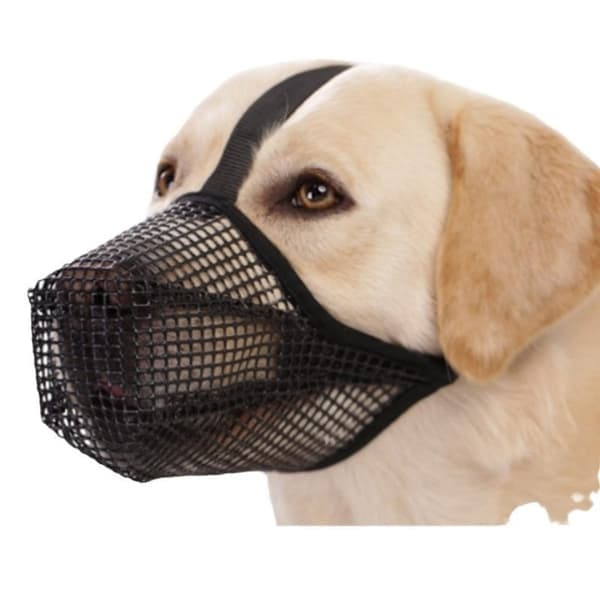 Justerbar Nylon Hundekurv: Anti-Biting, Licking & Pustende Beskyttelse for Hundens Munn XL