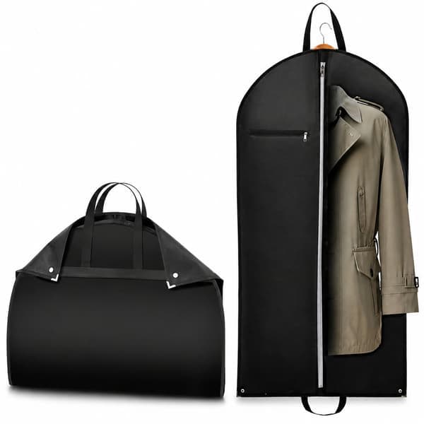 Premium klespose, pustende dressbeskyttelse for oppbevaring i garderoben Black M