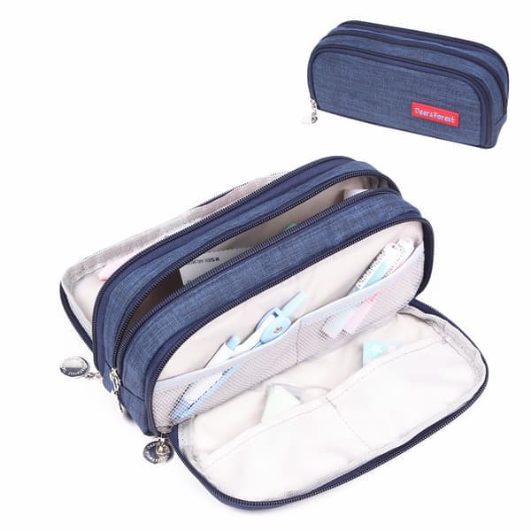 Penneveske med stor kapasitet DarkBlue