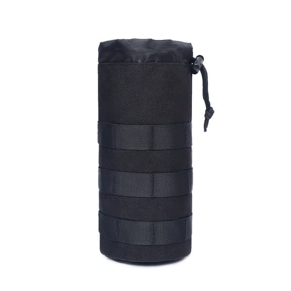 Taktisk vannflaskepose, Molle-kompatibel bærer for fotturer Black